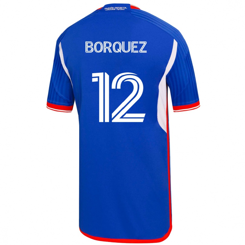 Niño Fútbol Camiseta Gabriela Bórquez #12 Azul 1ª Equipación 2023/24 México