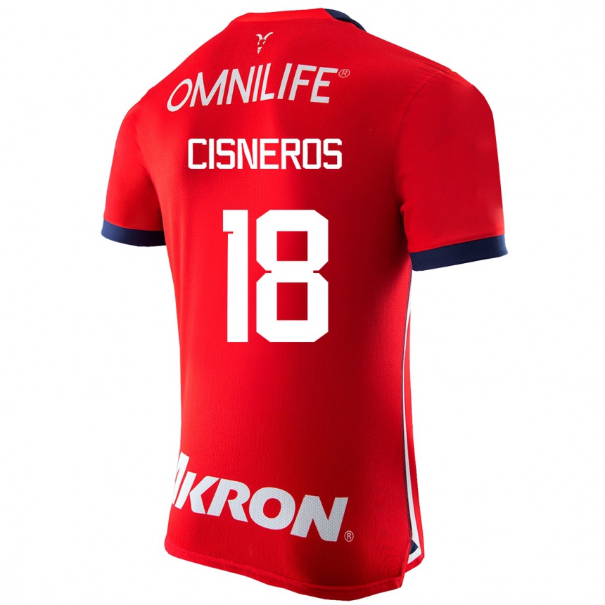 Niño Fútbol Camiseta Ronaldo Cisneros #18 Rojo 1ª Equipación 2023/24 México