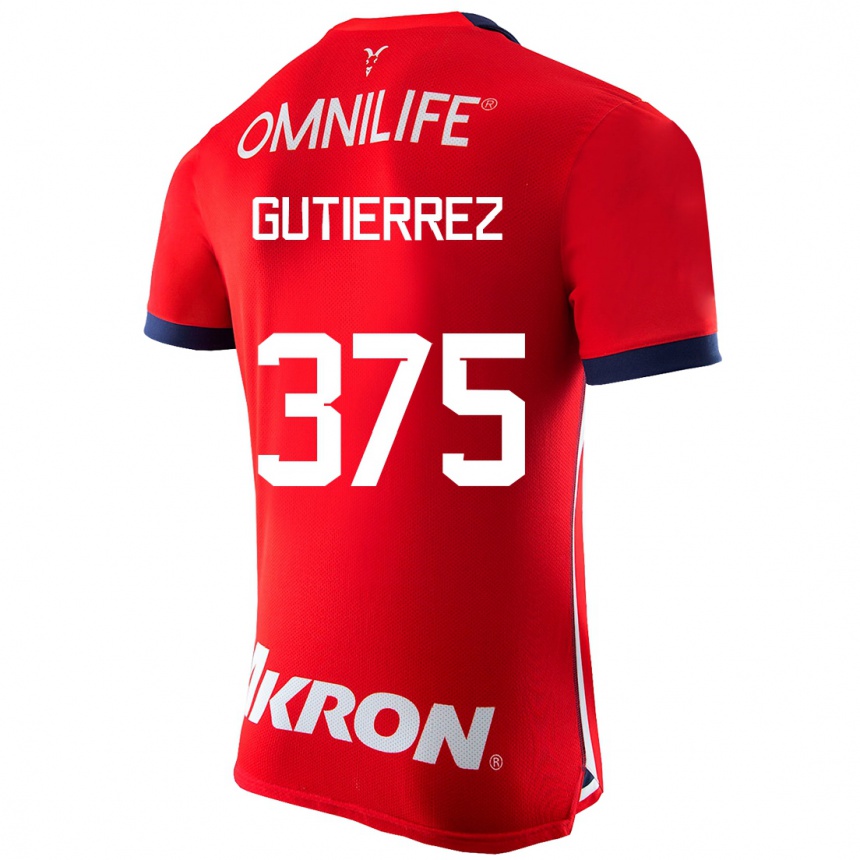 Niño Fútbol Camiseta Gerson Gutiérrez #375 Rojo 1ª Equipación 2023/24 México