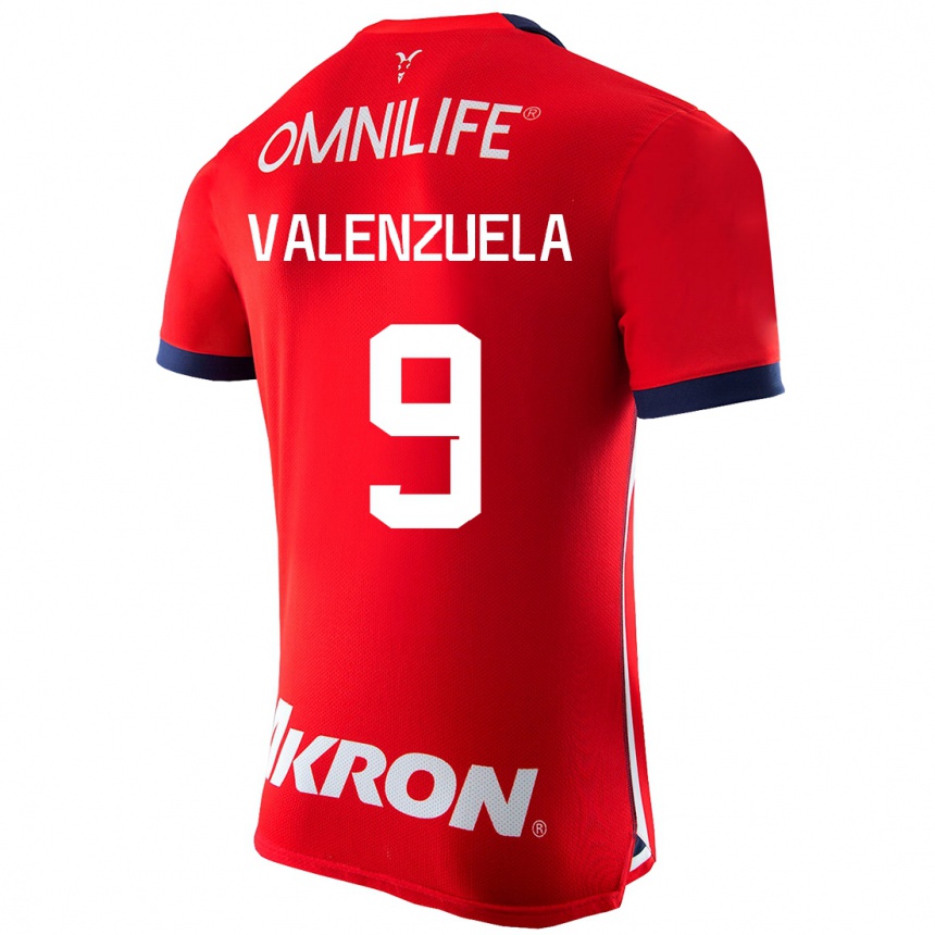 Niño Fútbol Camiseta Gabriela Valenzuela #9 Rojo 1ª Equipación 2023/24 México