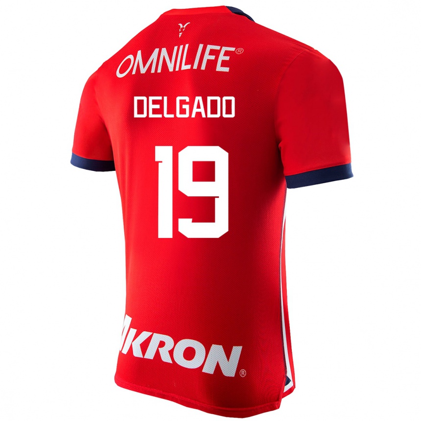 Niño Fútbol Camiseta Daniela Delgado #19 Rojo 1ª Equipación 2023/24 México