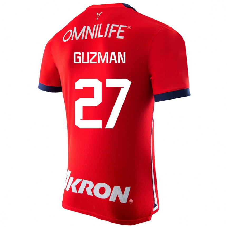 Niño Fútbol Camiseta Kinberly Guzmán #27 Rojo 1ª Equipación 2023/24 México