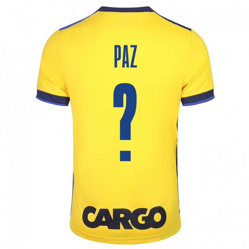 Niño Fútbol Camiseta Jonathan Paz #0 Amarillo 1ª Equipación 2023/24 México