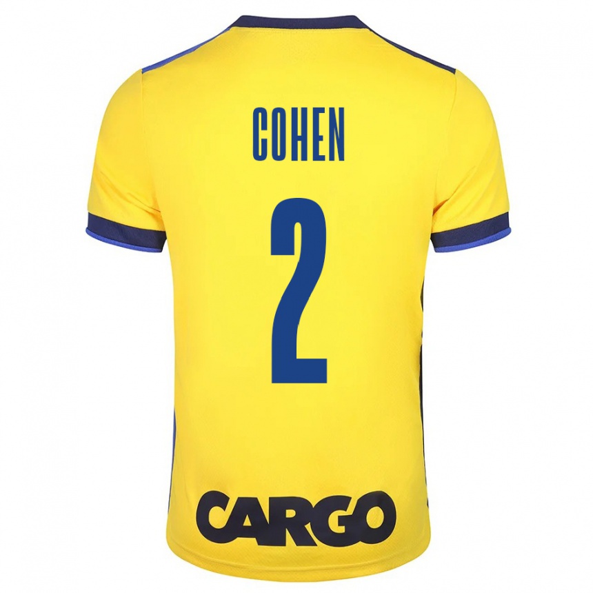 Niño Fútbol Camiseta Avishay Cohen #2 Amarillo 1ª Equipación 2023/24 México