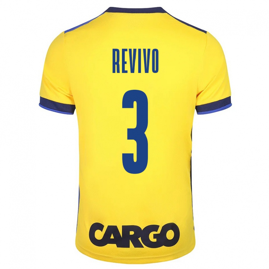 Niño Fútbol Camiseta Roy Revivo #3 Amarillo 1ª Equipación 2023/24 México