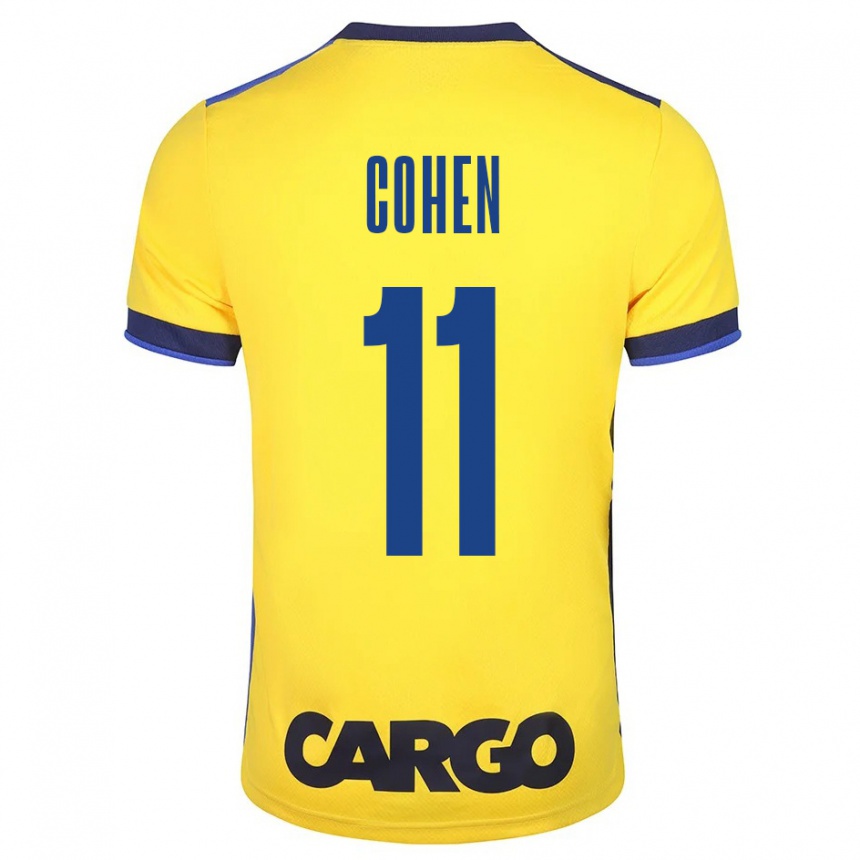 Niño Fútbol Camiseta Yonatan Cohen #11 Amarillo 1ª Equipación 2023/24 México