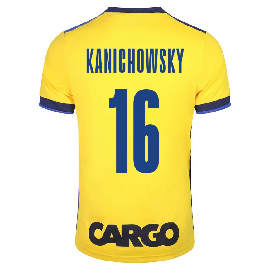 Niño Fútbol Camiseta Gabi Kanichowsky #16 Amarillo 1ª Equipación 2023/24 México