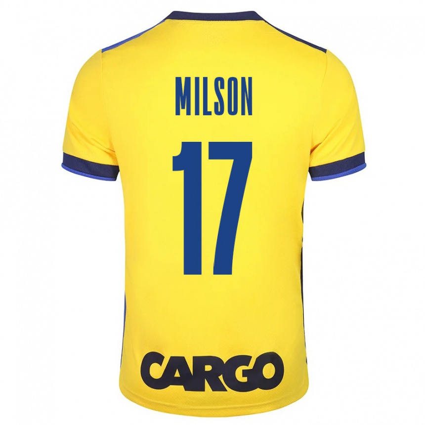 Niño Fútbol Camiseta Milson #17 Amarillo 1ª Equipación 2023/24 México