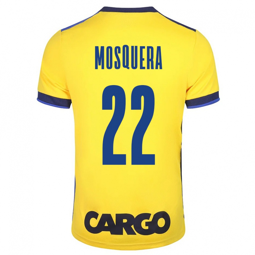 Niño Fútbol Camiseta Orlando Mosquera #22 Amarillo 1ª Equipación 2023/24 México