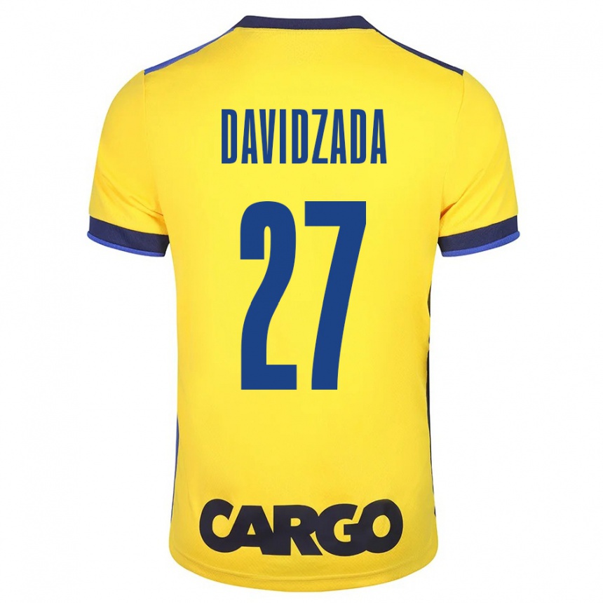 Niño Fútbol Camiseta Ofir Davidzada #27 Amarillo 1ª Equipación 2023/24 México