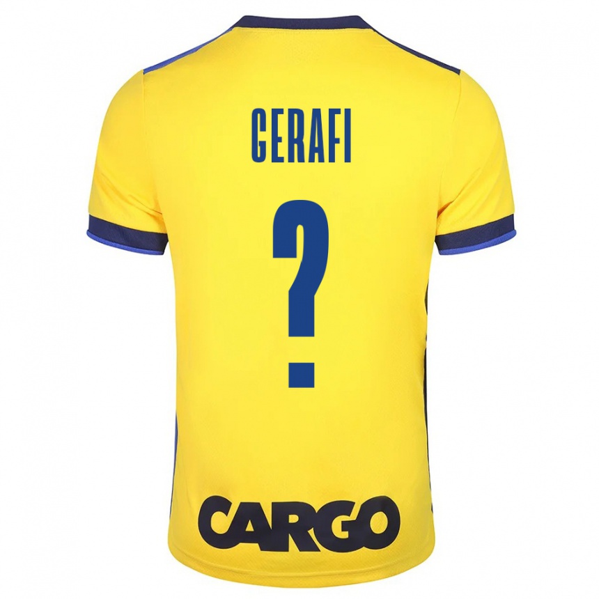 Niño Fútbol Camiseta Omri Gerafi #0 Amarillo 1ª Equipación 2023/24 México