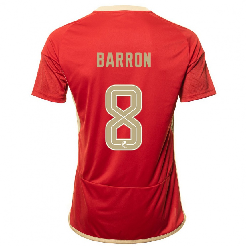 Niño Fútbol Camiseta Connor Barron #8 Rojo 1ª Equipación 2023/24 México