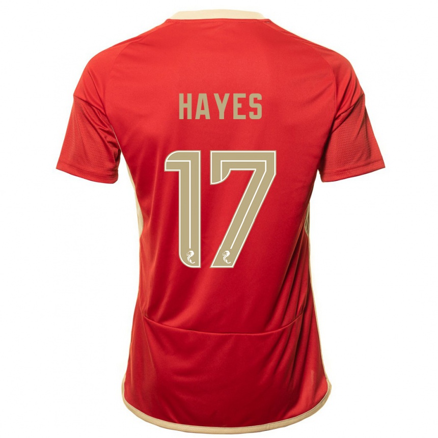 Niño Fútbol Camiseta Jonny Hayes #17 Rojo 1ª Equipación 2023/24 México