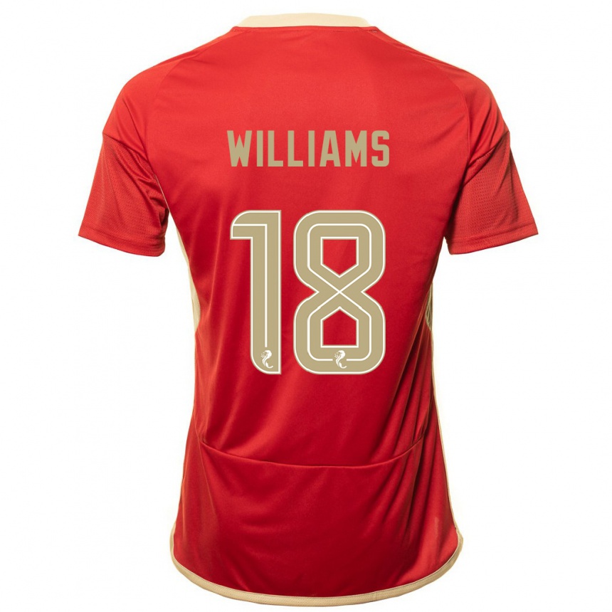 Niño Fútbol Camiseta Rhys Williams #18 Rojo 1ª Equipación 2023/24 México