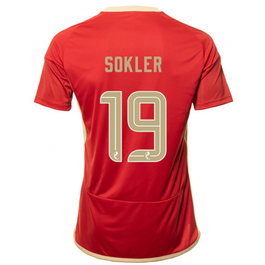 Niño Fútbol Camiseta Ester Sokler #19 Rojo 1ª Equipación 2023/24 México