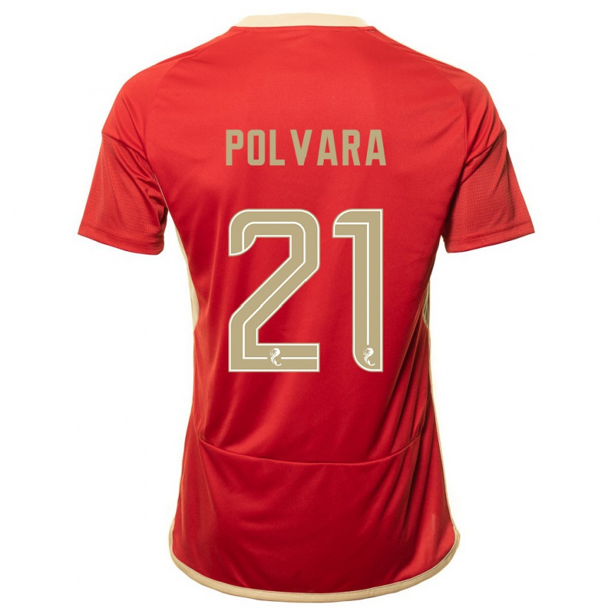 Niño Fútbol Camiseta Dante Polvara #21 Rojo 1ª Equipación 2023/24 México