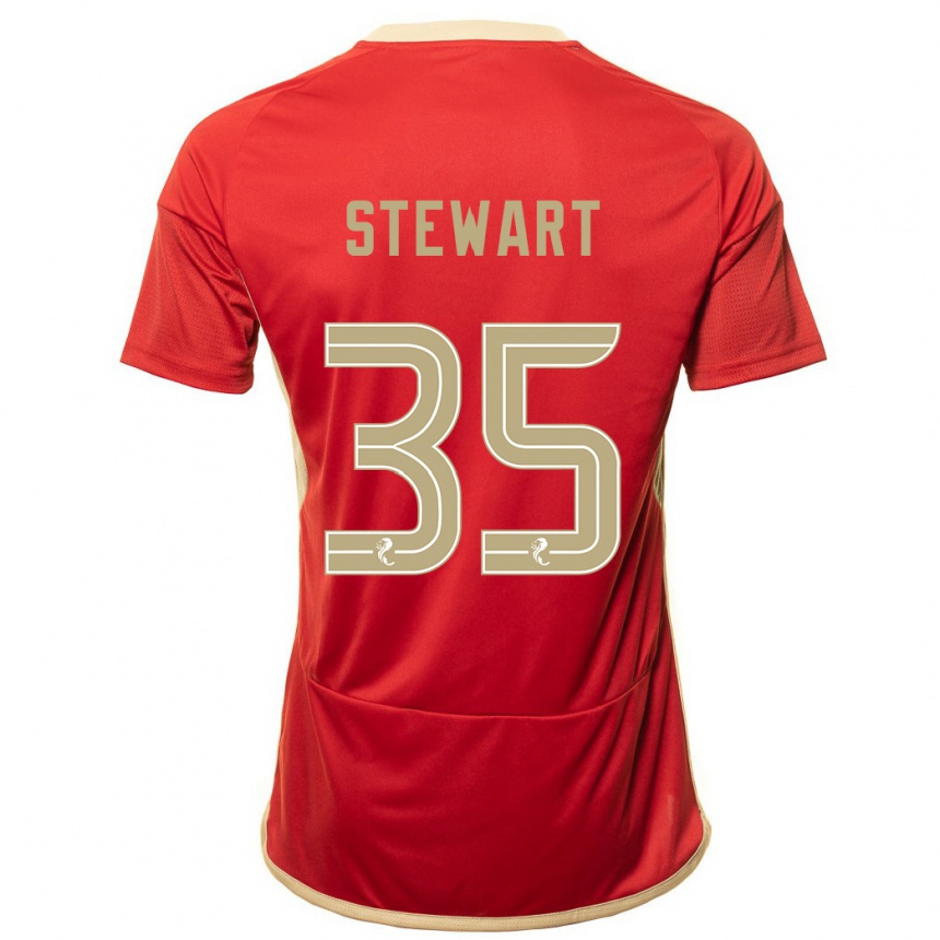 Niño Fútbol Camiseta Alfie Stewart #35 Rojo 1ª Equipación 2023/24 México