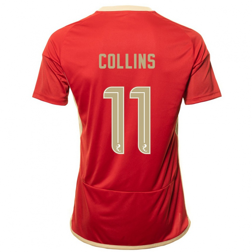 Niño Fútbol Camiseta Bailley Collins #11 Rojo 1ª Equipación 2023/24 México