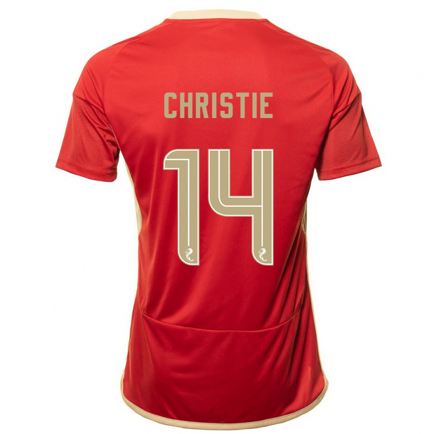 Niño Fútbol Camiseta Mya Christie #14 Rojo 1ª Equipación 2023/24 México