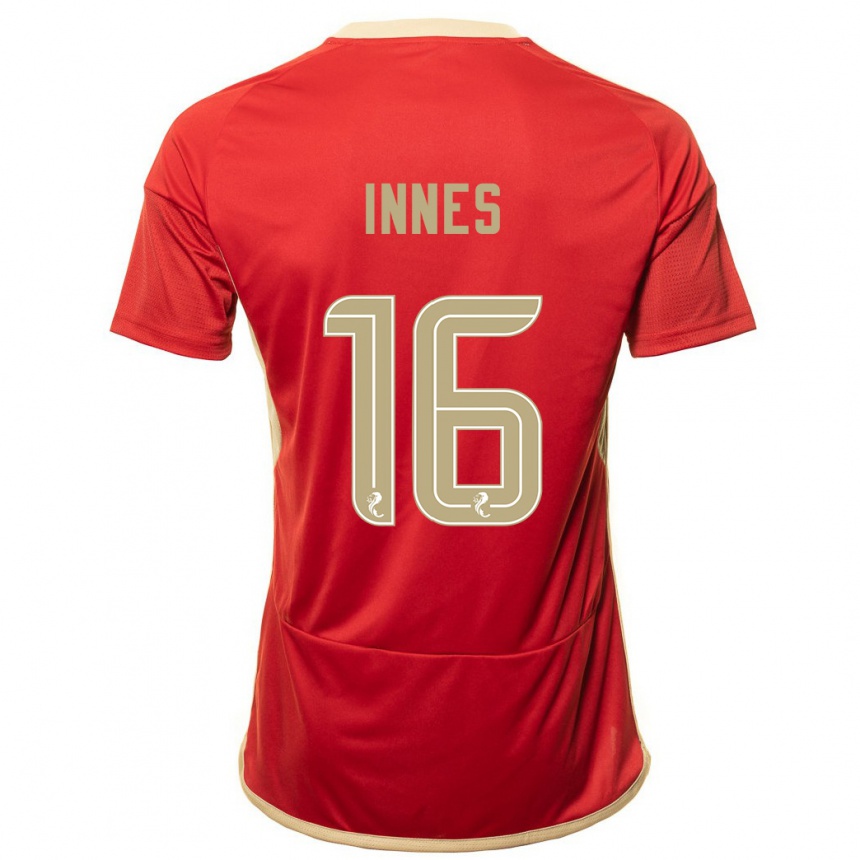 Niño Fútbol Camiseta Hannah Innes #16 Rojo 1ª Equipación 2023/24 México