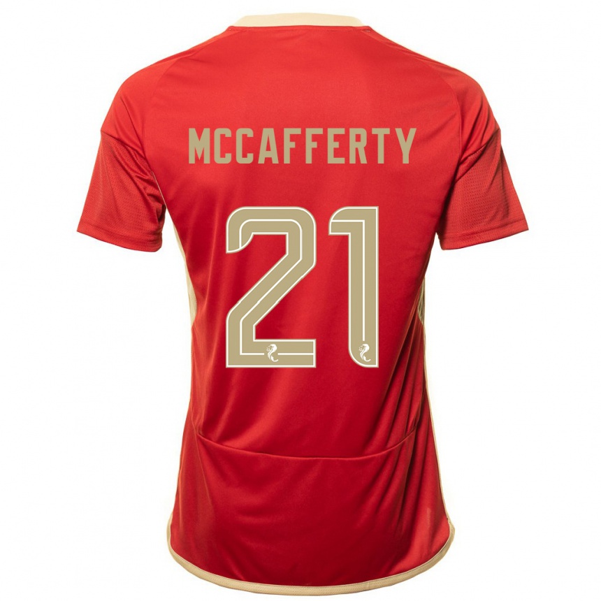 Niño Fútbol Camiseta Eirinn Mccafferty #21 Rojo 1ª Equipación 2023/24 México