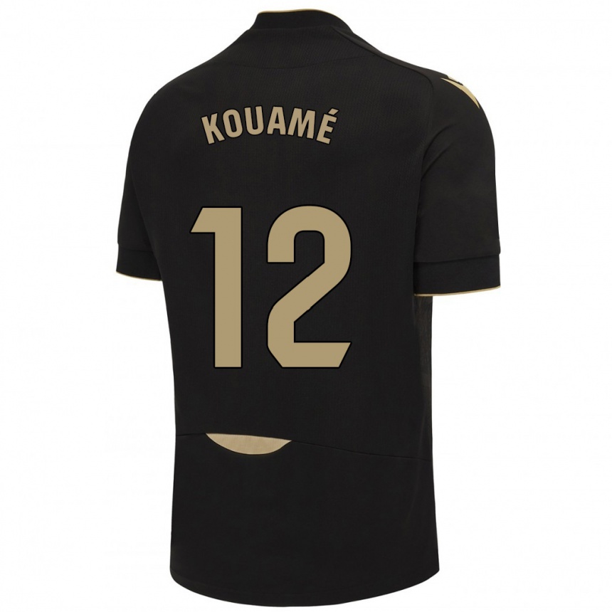 Niño Fútbol Camiseta Rominigue Kouamé #12 Negro 2ª Equipación 2023/24 México