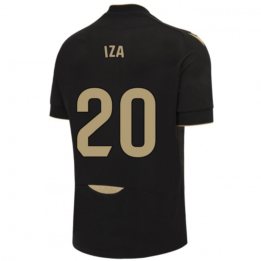 Niño Fútbol Camiseta Iza Carcelén #20 Negro 2ª Equipación 2023/24 México