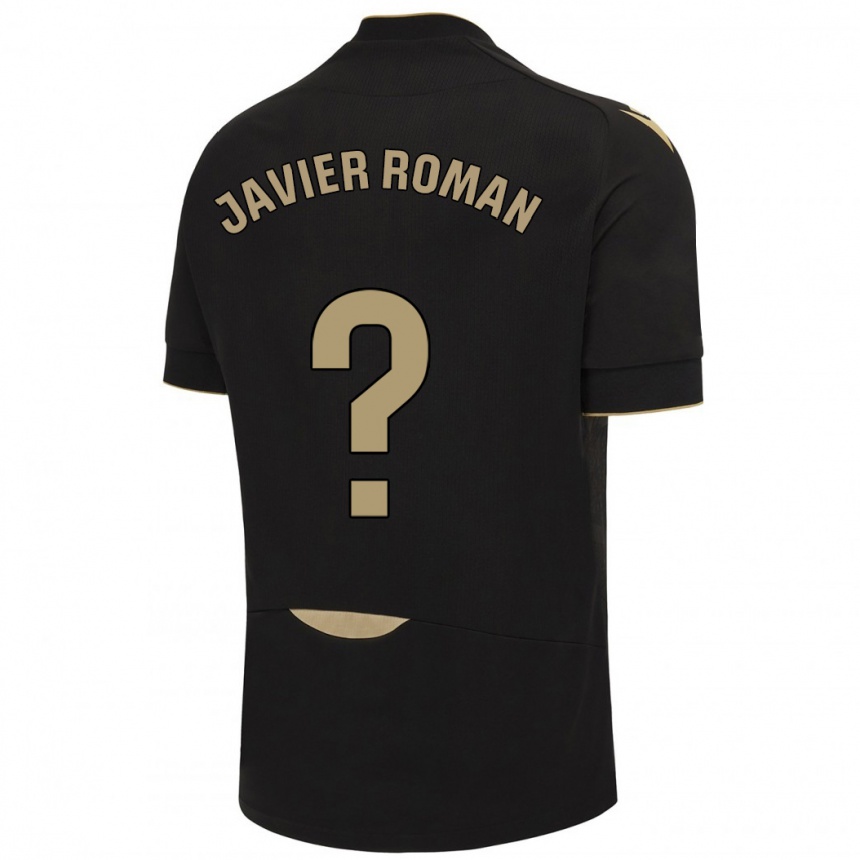 Niño Fútbol Camiseta José Javier Román #0 Negro 2ª Equipación 2023/24 México