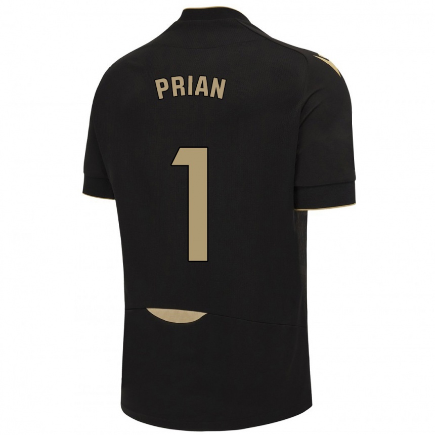 Niño Fútbol Camiseta Ana María Prián Pereira #1 Negro 2ª Equipación 2023/24 México