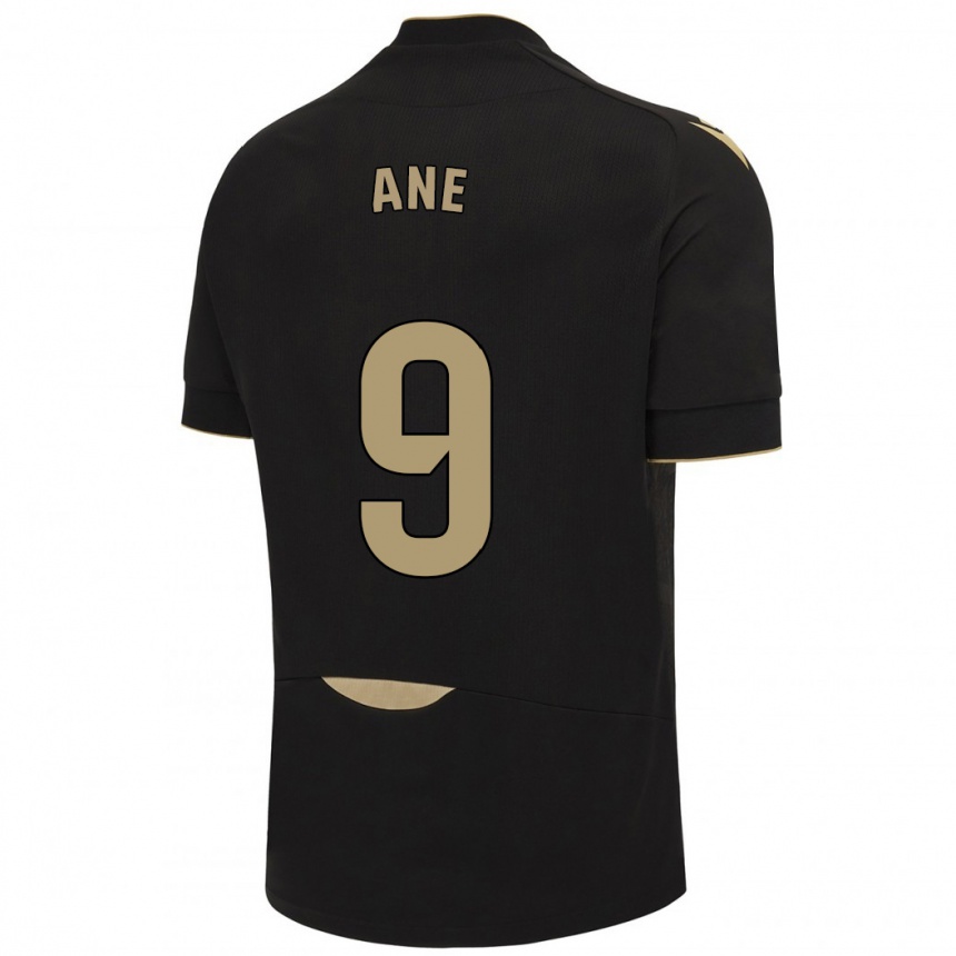 Niño Fútbol Camiseta Ane López De Heredia Alcelay #9 Negro 2ª Equipación 2023/24 México