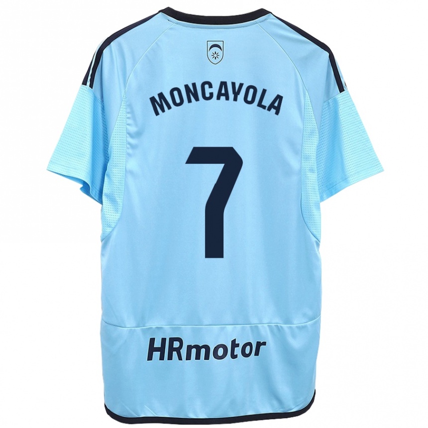 Niño Fútbol Camiseta Jon Moncayola #7 Azul 2ª Equipación 2023/24 México