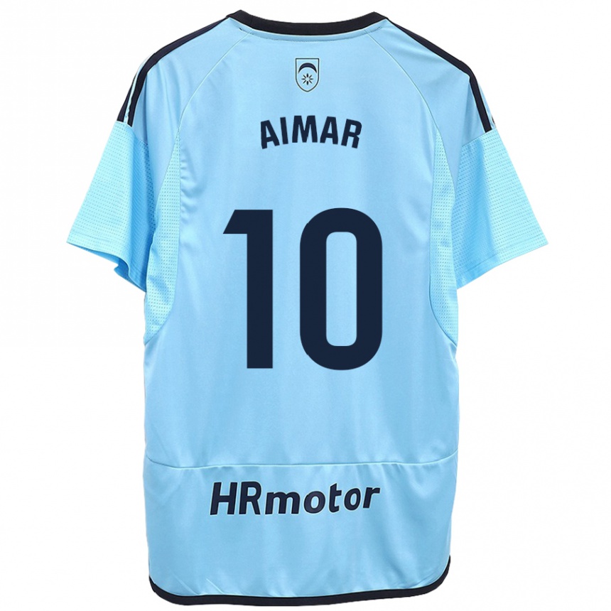 Niño Fútbol Camiseta Aimar Oroz #10 Azul 2ª Equipación 2023/24 México
