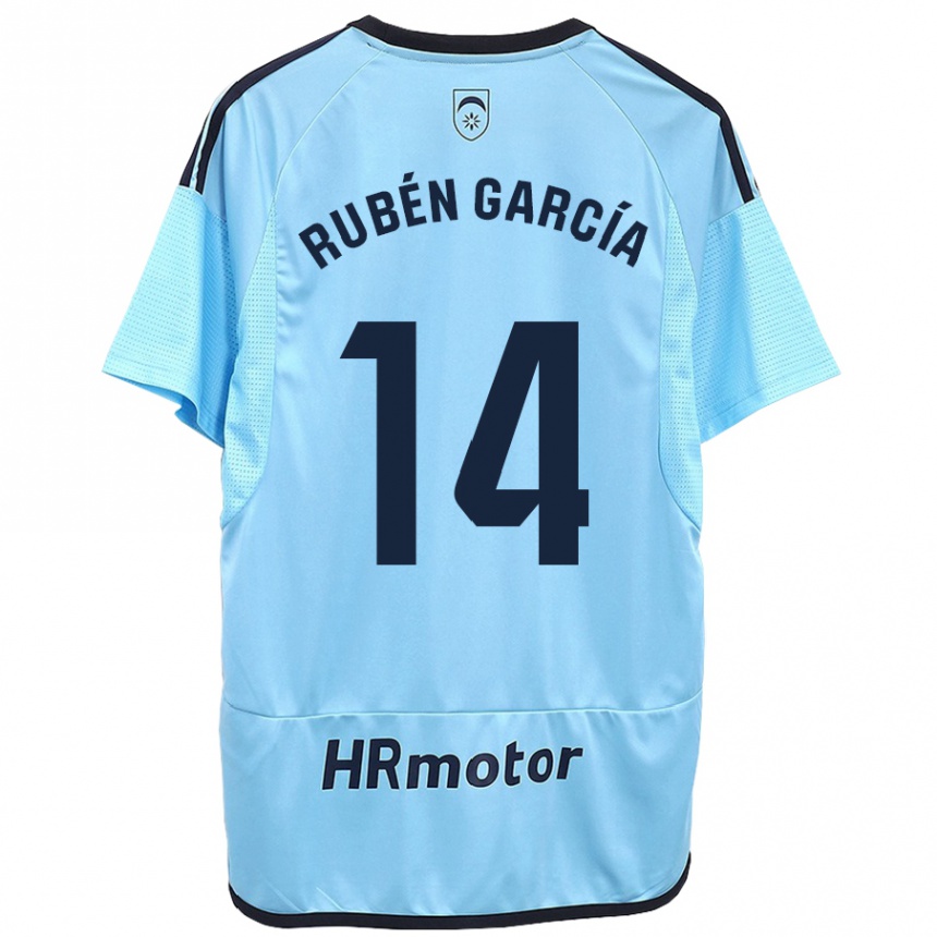 Niño Fútbol Camiseta Rubén García #14 Azul 2ª Equipación 2023/24 México