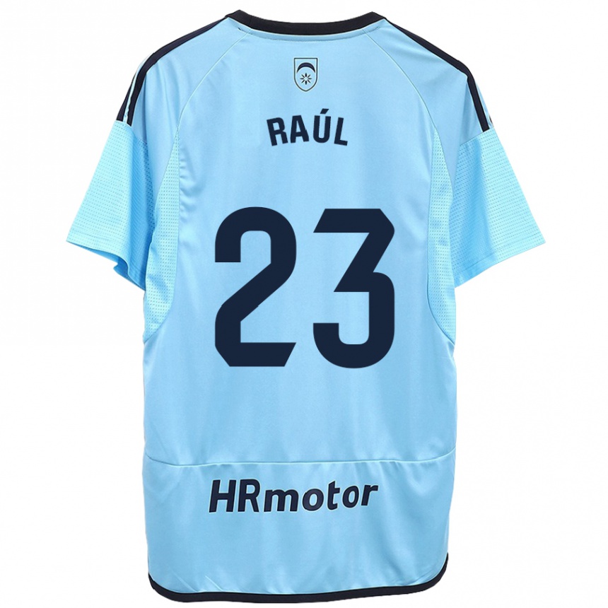 Niño Fútbol Camiseta Raúl García #23 Azul 2ª Equipación 2023/24 México