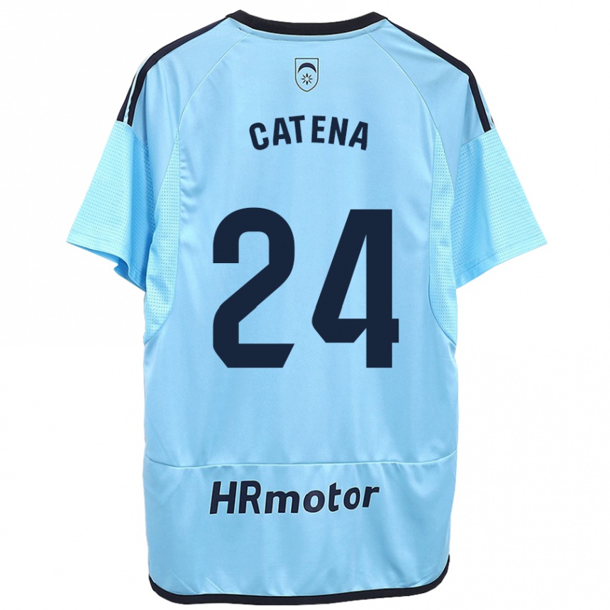 Niño Fútbol Camiseta Alejandro Catena #24 Azul 2ª Equipación 2023/24 México