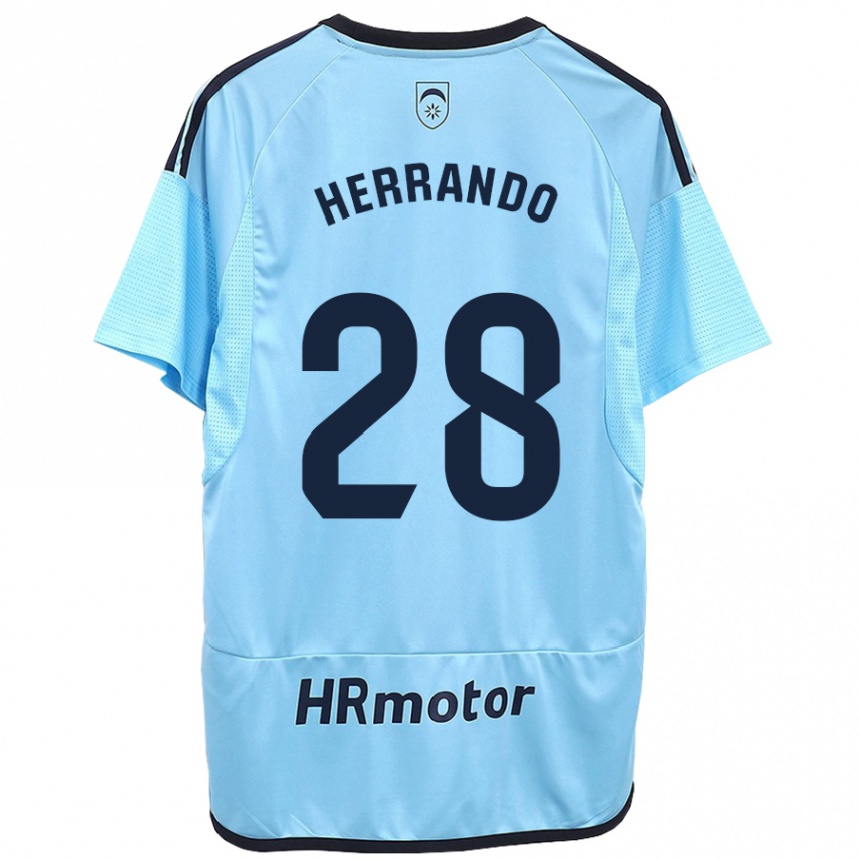 Niño Fútbol Camiseta Jorge Herrando #28 Azul 2ª Equipación 2023/24 México