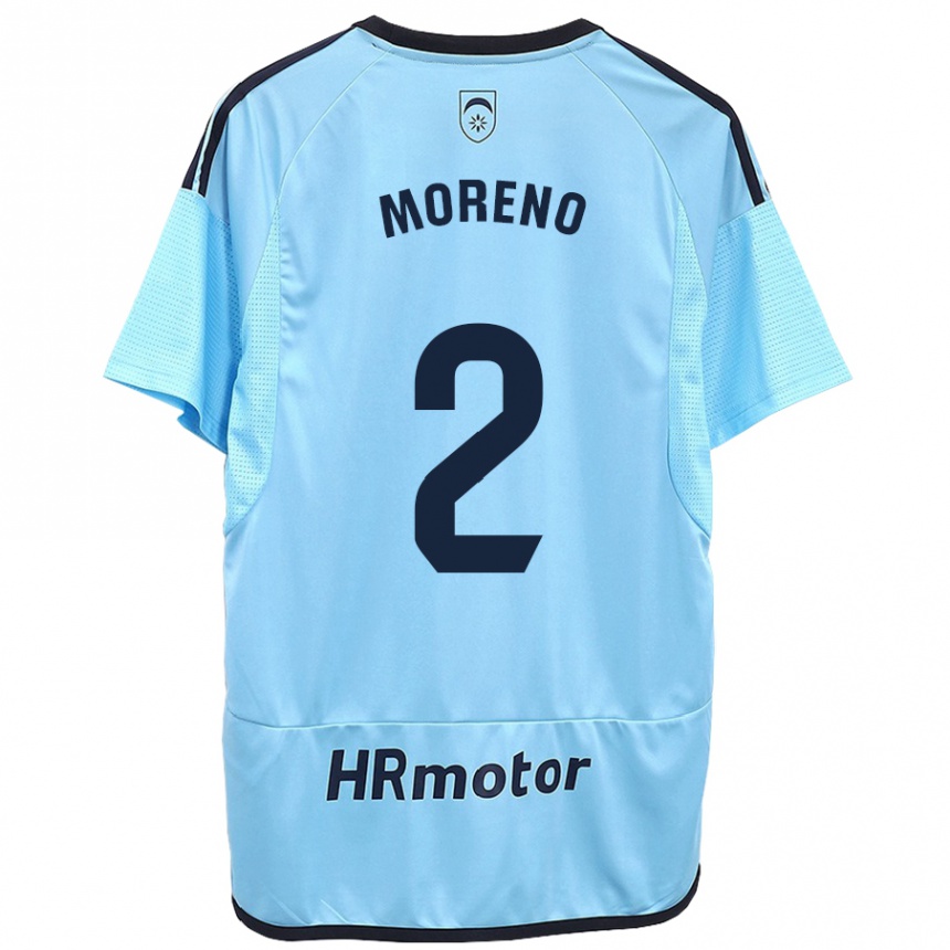 Niño Fútbol Camiseta Jorge Moreno #27 Azul 2ª Equipación 2023/24 México