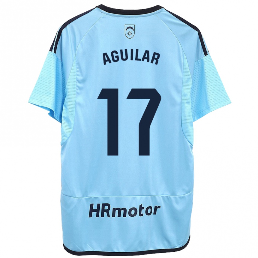 Niño Fútbol Camiseta Eneko Aguilar #17 Azul 2ª Equipación 2023/24 México