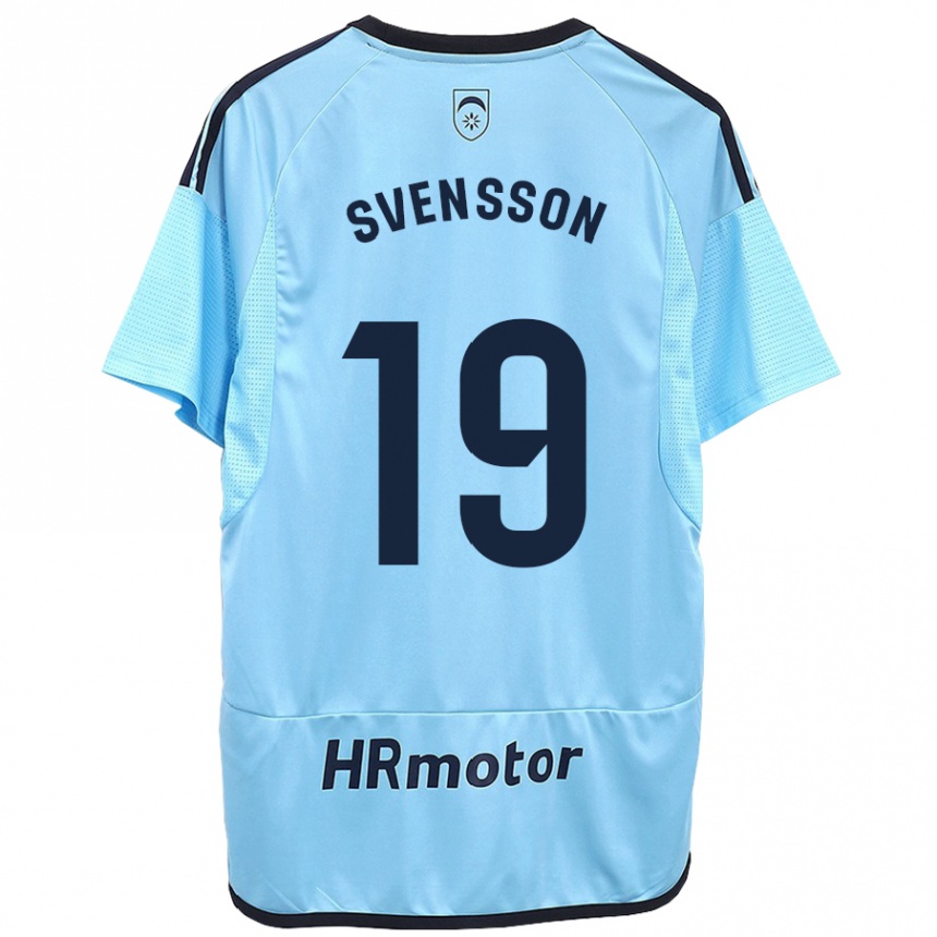 Niño Fútbol Camiseta Max Svensson #19 Azul 2ª Equipación 2023/24 México