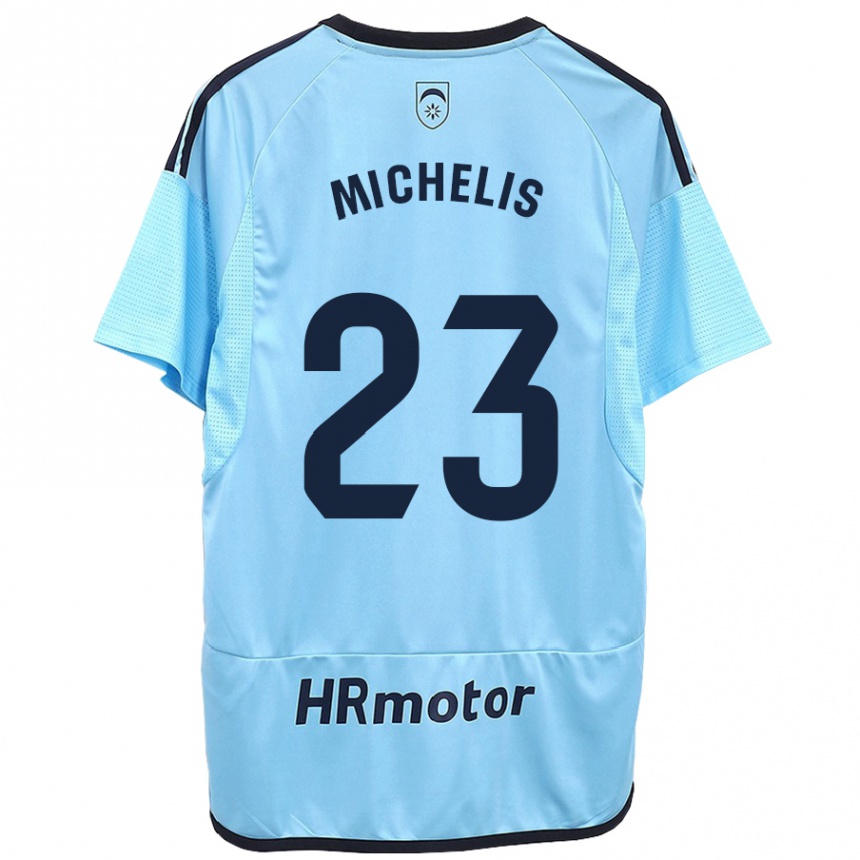 Niño Fútbol Camiseta Nikolaos Michelis #23 Azul 2ª Equipación 2023/24 México