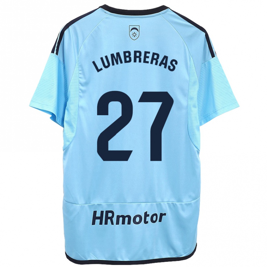 Niño Fútbol Camiseta Carlos Lumbreras #27 Azul 2ª Equipación 2023/24 México