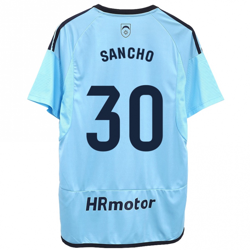 Niño Fútbol Camiseta Dani Sancho #30 Azul 2ª Equipación 2023/24 México