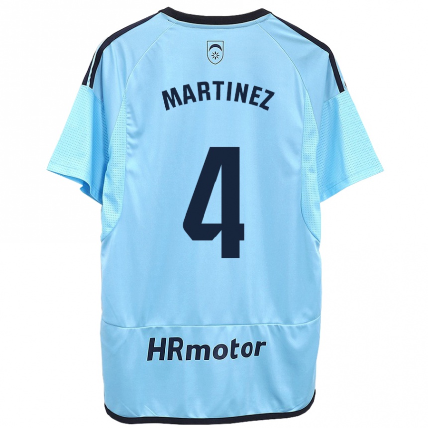 Niño Fútbol Camiseta Vera Martínez Viota #4 Azul 2ª Equipación 2023/24 México