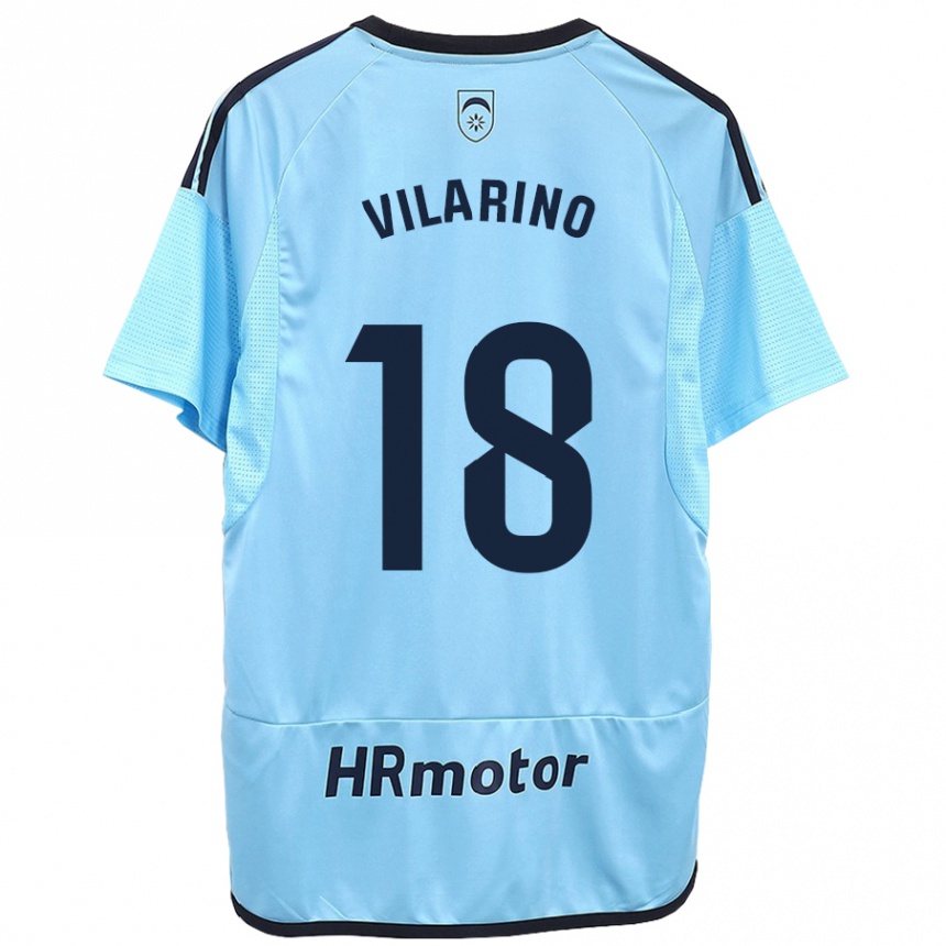 Niño Fútbol Camiseta Maitane Vilariño #18 Azul 2ª Equipación 2023/24 México