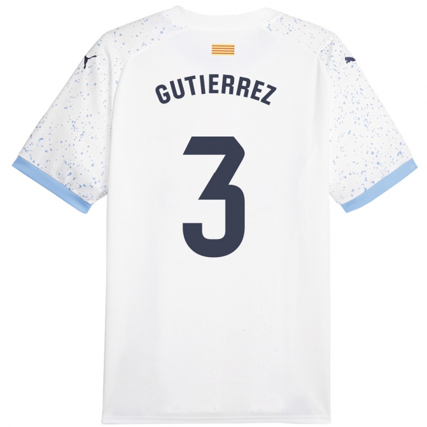 Niño Fútbol Camiseta Miguel Gutiérrez #3 Blanco 2ª Equipación 2023/24 México