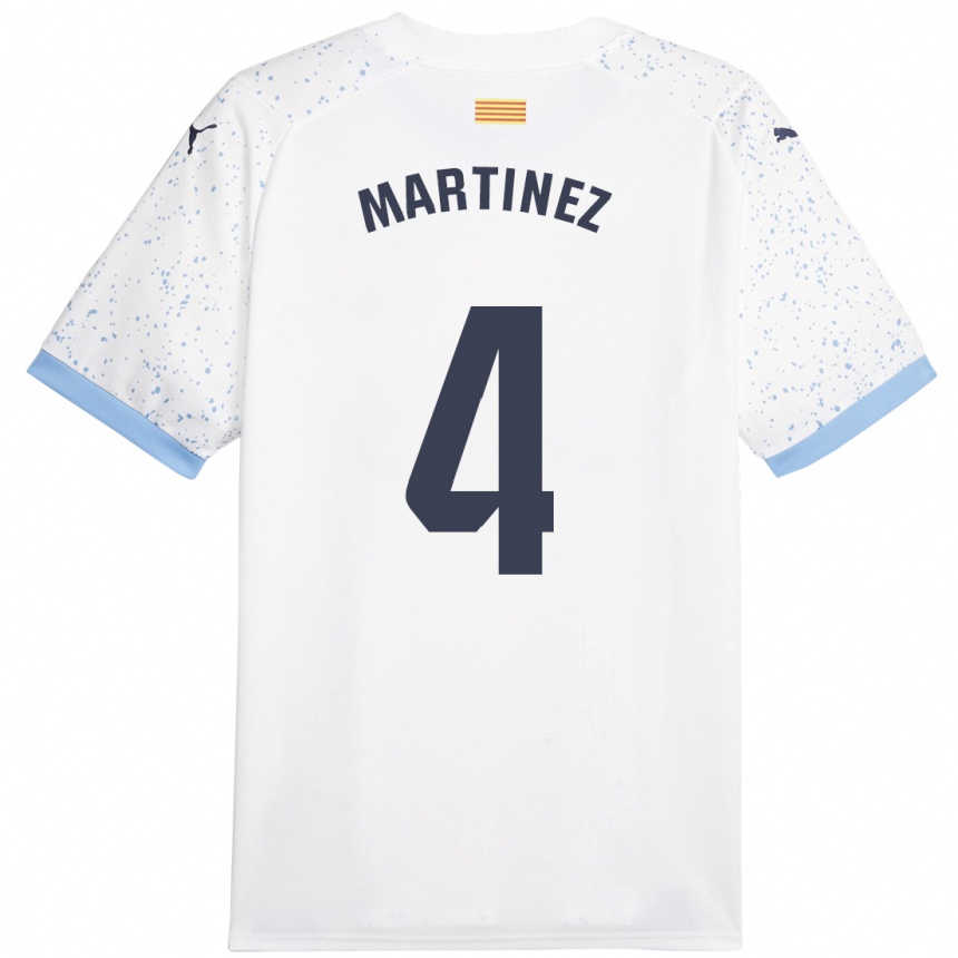 Niño Fútbol Camiseta Arnau Martínez #4 Blanco 2ª Equipación 2023/24 México