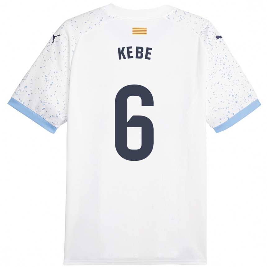 Niño Fútbol Camiseta Ibrahima Kébé #6 Blanco 2ª Equipación 2023/24 México