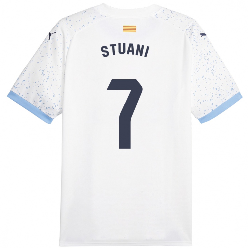 Niño Fútbol Camiseta Cristhian Stuani #7 Blanco 2ª Equipación 2023/24 México