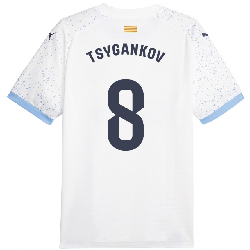 Niño Fútbol Camiseta Viktor Tsygankov #8 Blanco 2ª Equipación 2023/24 México