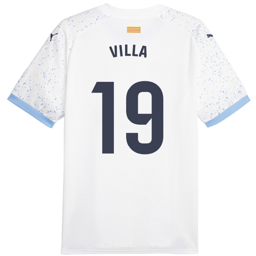 Niño Fútbol Camiseta Toni Villa #19 Blanco 2ª Equipación 2023/24 México